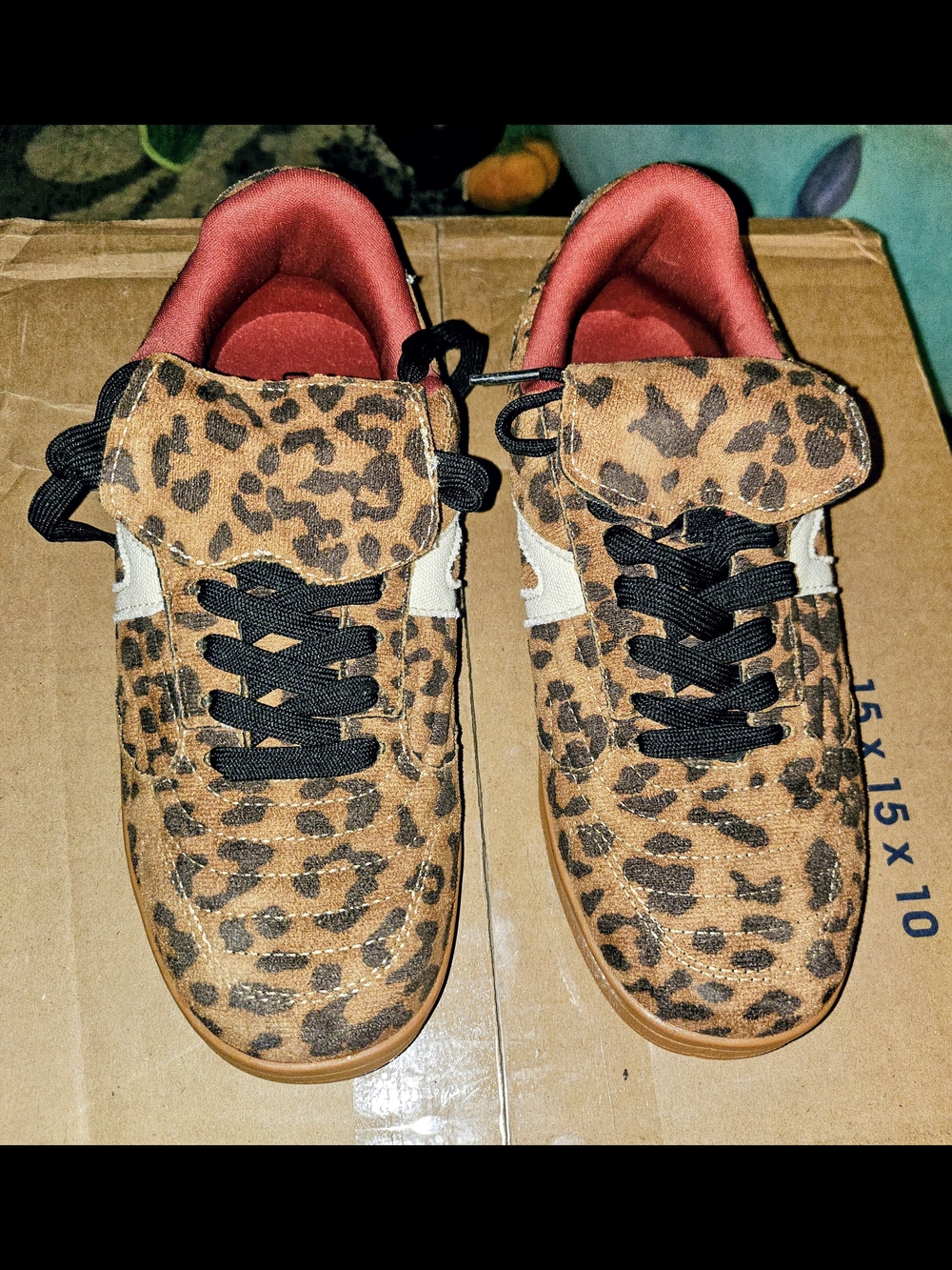 Leopard Print Athletic Shoes Womens New Without Tags